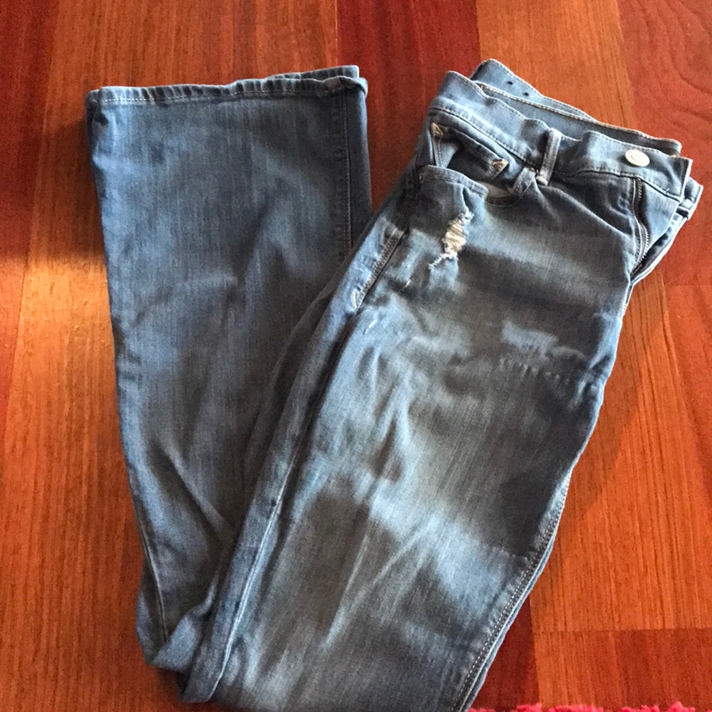 Express slim flare jeans